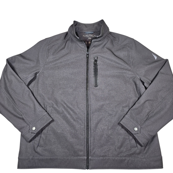 Nautica Other - Nautica Softshell Bonded Fleece Gray Jacket Weather/Wind Resistant, Men's XXL